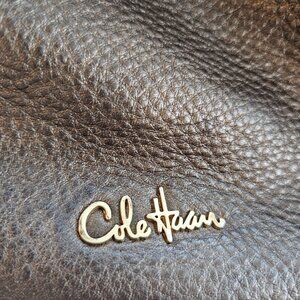 Cole Haan double tassel limited edition bronze metallic bucket bag EUC